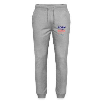 Down-Syndrom-Bewusstsein Extra fabelhaft - Stanley/Stella Unisex Bio Jogginghose Mover  - Grau meliert - Vorne - Marisol (170cm) & Nik (191cm)