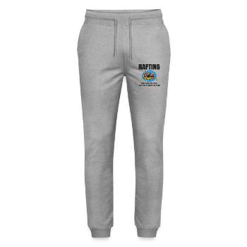 Rafting Team Raft Wildwasser Rafter Paddel Lustig - Stanley/Stella Unisex Bio Jogginghose Mover  - Grau meliert - Vorne - Marisol (170cm) & Nik (191cm)