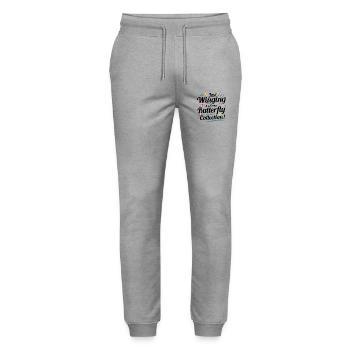 Butterfly Butterflies Insect Collector Entomology - Stanley/Stella Mover Unisex Organic Jogging Trousers - heather grey - Front - Marisol (170cm) & Nik (191cm)