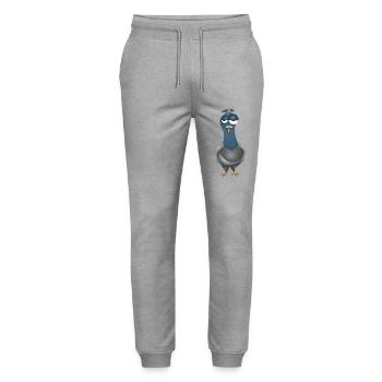 Bernard Le Pigeon - Stanley/Stella Mover Unisex Organic Jogging Trousers - heather grey - Front - Marisol (170cm) & Nik (191cm)