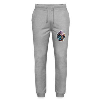 Magic Ball / Crystal Ball / Fortune Telling - Stanley/Stella Mover Unisex Organic Jogging Trousers - heather grey - Front - Marisol (170cm) & Nik (191cm)