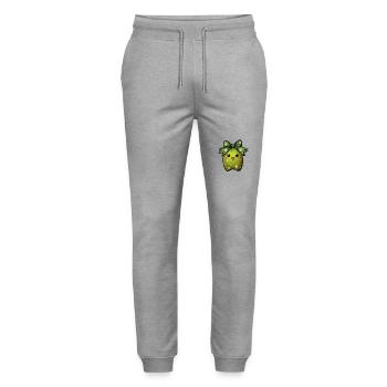 Enchanting kiwi dreams - Stanley/Stella Mover Unisex Organic Jogging Trousers - heather grey - Front - Marisol (170cm) & Nik (191cm)
