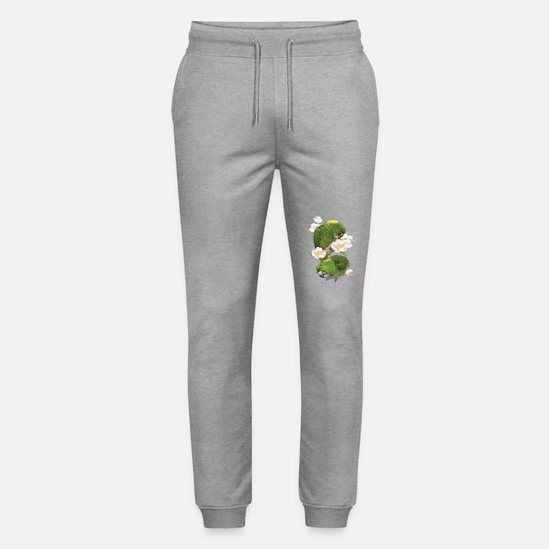 Le perroquet à nuque jaune - Pantalon de jogging bio MOVER Stanley/Stella unisexe - gris chiné