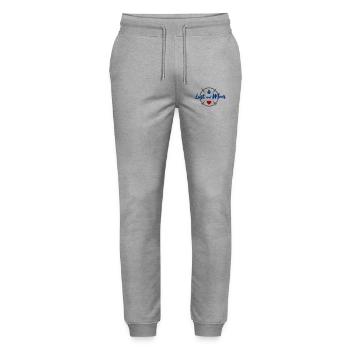 Lust auf Meer - Stanley/Stella Unisex Bio Jogginghose Mover  - Grau meliert - Vorne - Marisol (170cm) & Nik (191cm)