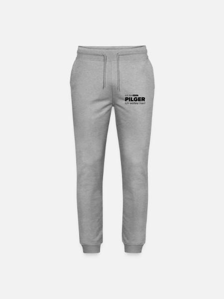 Ich bin kein Pilger - Stanley/Stella Unisex Bio Jogginghose Mover - Grau meliert