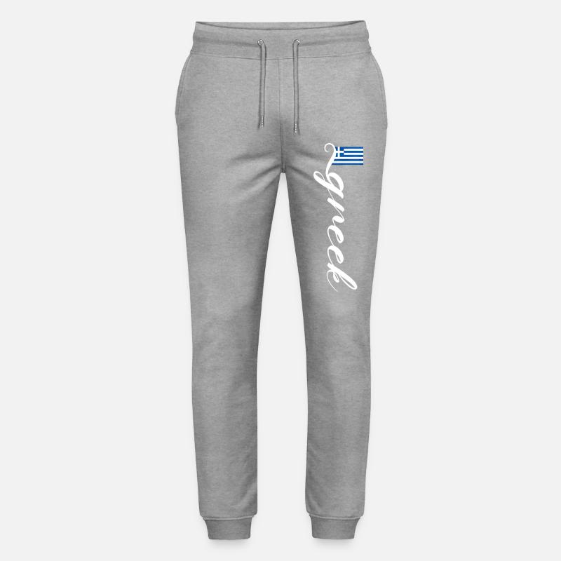 Griechenland - Stanley/Stella Unisex Bio Jogginghose Mover  - Grau meliert