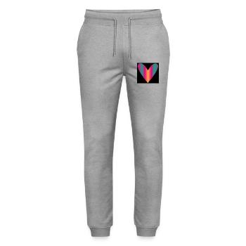 MOTHER'S DAY. HAPPY MOTHER'S DAY. MOM - Stanley/Stella Mover Unisex Organic Jogging Trousers - heather grey - Front - Marisol (170cm) & Nik (191cm)
