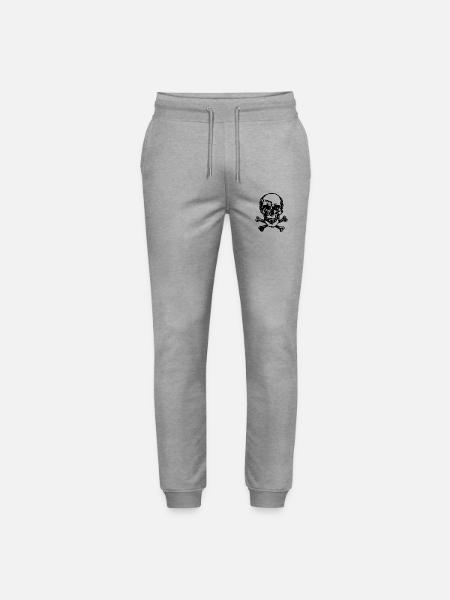 Pirate crâne et os - Pantalon de jogging bio MOVER Stanley/Stella unisexe - gris chiné