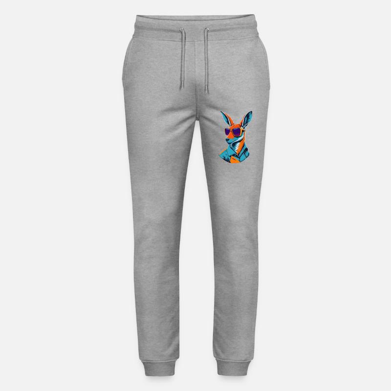 Strahlendes Roo-Revival - Stanley/Stella Unisex Bio Jogginghose Mover  - Grau meliert