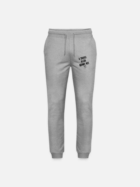 ScheidlBrenntNed_Stylefrei | Redewendung - Stanley/Stella Unisex Bio Jogginghose Mover  - Grau meliert