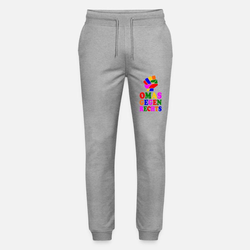 Omas gegen rechts - Stanley/Stella Unisex Bio Jogginghose Mover  - Grau meliert