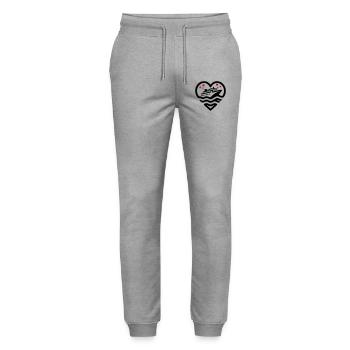 Kreuzfahrt Love - Stanley/Stella Unisex Bio Jogginghose Mover  - Grau meliert - Vorne - Marisol (170cm) & Nik (191cm)
