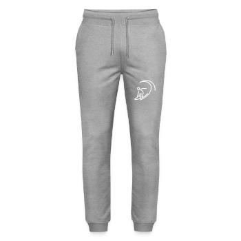 iYpsilon Surfer Welle 2 - Stanley/Stella Unisex Bio Jogginghose Mover  - Grau meliert - Vorne - Marisol (170cm) & Nik (191cm)