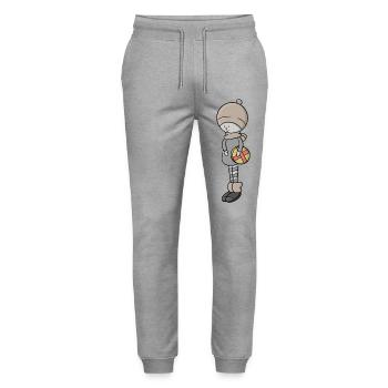 Winter is the best time of the year - Stanley/Stella Mover Unisex Organic Jogging Trousers - heather grey - Front - Marisol (170cm) & Nik (191cm)