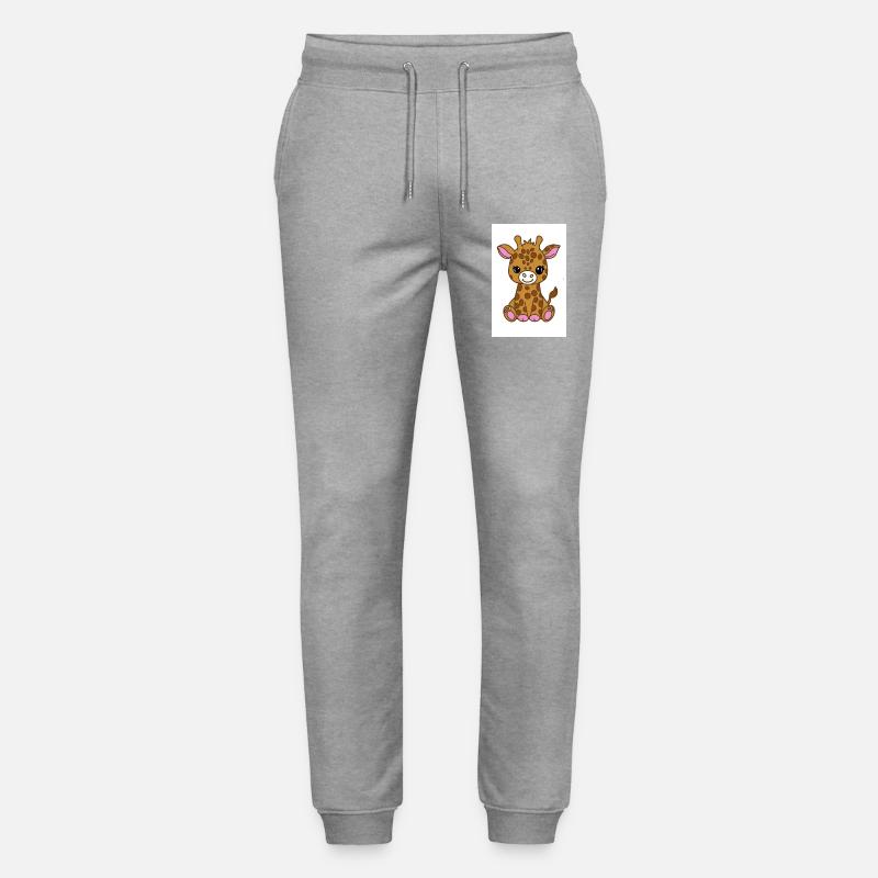 Kawaii-Giraffe - Stanley/Stella Unisex Bio Jogginghose Mover  - Grau meliert