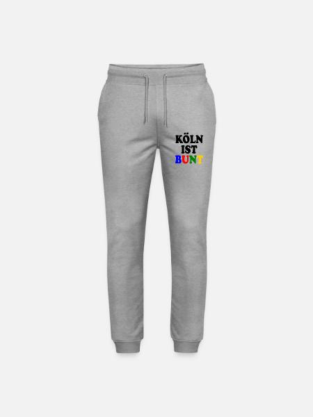 Köln ist bunt - Stanley/Stella Unisex Bio Jogginghose Mover - Grau meliert
