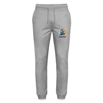 Chess Master - Pantalon de jogging bio MOVER Stanley/Stella unisexe - gris chiné - Devant - Marisol (170cm) & Nik (191cm)