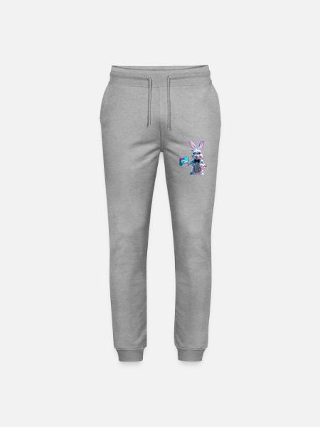 Cam Rabbit - Stanley/Stella Unisex Bio Jogginghose Mover  - Grau meliert