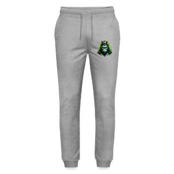 Gorille - Pantalon de jogging bio MOVER Stanley/Stella unisexe - gris chiné - Devant - Marisol (170cm) & Nik (191cm)