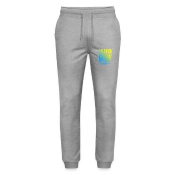 Skater Crew - Stanley/Stella Unisex Bio Jogginghose Mover  - Grau meliert - Vorne - Marisol (170cm) & Nik (191cm)