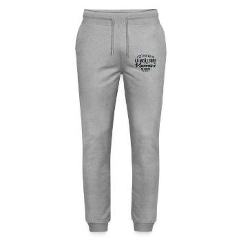 Meilleure Marraine Super Marraine Cadeau Marraine - Pantalon de jogging bio MOVER Stanley/Stella unisexe - gris chiné - Devant - Marisol (170cm) & Nik (191cm)