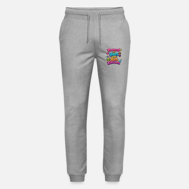 Angetrieben von Vibes - Stanley/Stella Unisex Bio Jogginghose Mover - Grau meliert