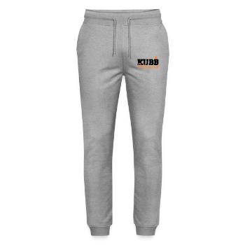 Beach game - city chess games - Stanley/Stella Mover Unisex Organic Jogging Trousers - heather grey - Front - Marisol (170cm) & Nik (191cm)