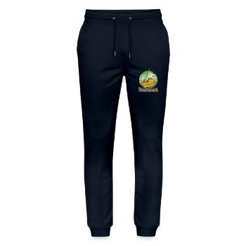 F.N.O.M. (Deutsch) Dekonstruktion im Gange... - Stanley/Stella Unisex Bio Jogginghose Mover  - Navy - Vorne - Marisol (170cm) & Nik (191cm)
