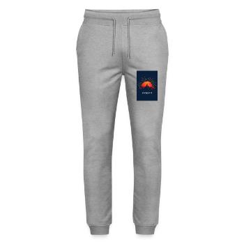 Morning grouches at sunrise - Stanley/Stella Mover Unisex Organic Jogging Trousers - heather grey - Front - Marisol (170cm) & Nik (191cm)
