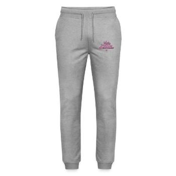 Princesse De Marraine - Pantalon de jogging bio MOVER Stanley/Stella unisexe - gris chiné - Devant - Marisol (170cm) & Nik (191cm)