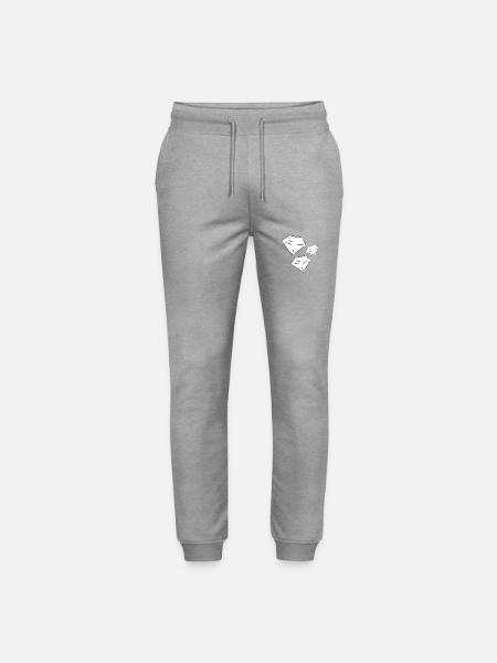 Diamonds Diamonds Shape Shape - Stanley/Stella Mover Unisex Organic Jogging Trousers - heather grey