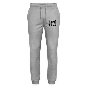 Mimöseli - Stanley/Stella Unisex Bio Jogginghose Mover  - Grau meliert - Vorne - Marisol (170cm) & Nik (191cm)