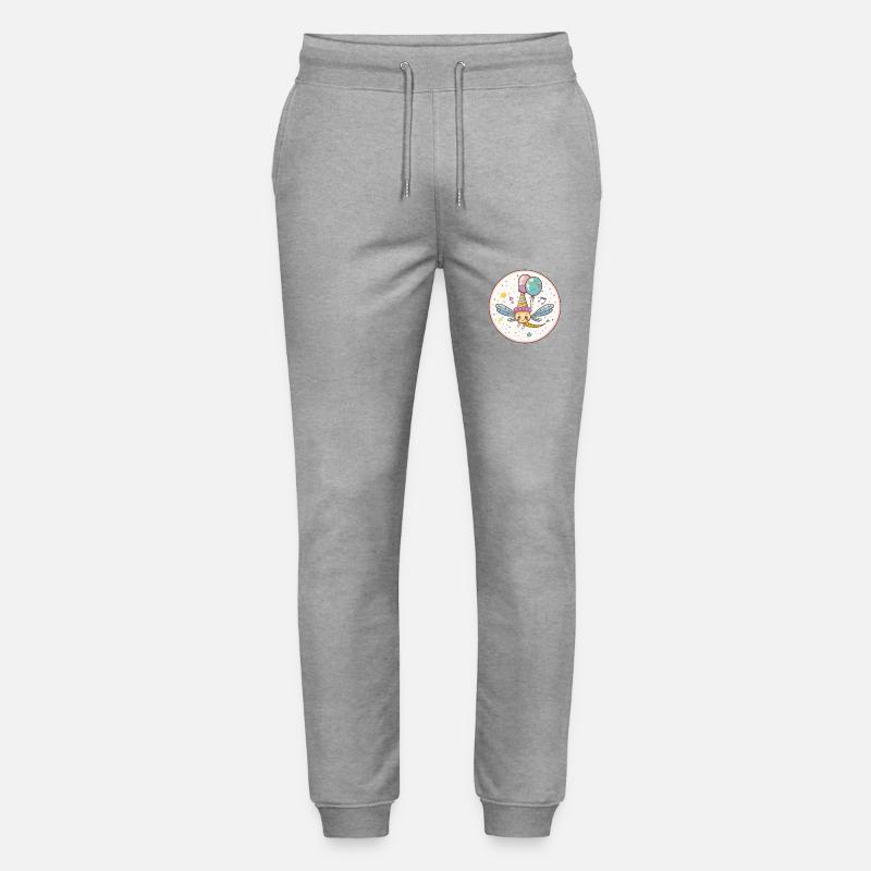 Libellule Anniversaire Bébé - Pantalon de jogging bio MOVER Stanley/Stella unisexe - gris chiné