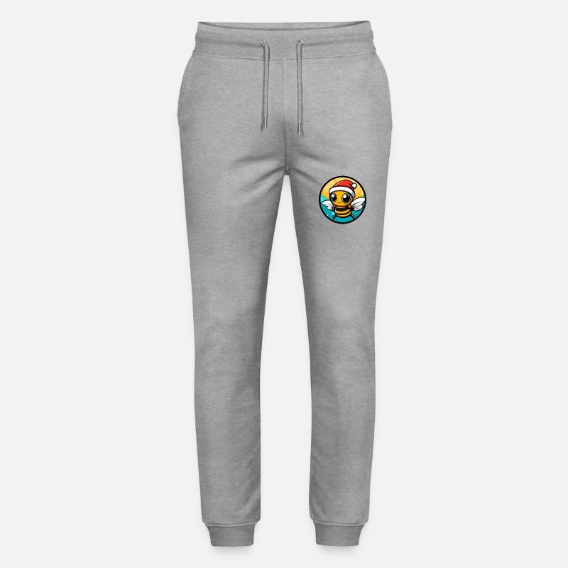 Biene Weihnachten X-Mas - Stanley/Stella Unisex Bio Jogginghose Mover  - Grau meliert
