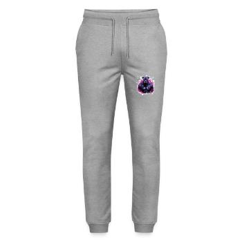 Cane Corso Dog Muscles Bodybuilding Beast - Stanley/Stella Mover Unisex Organic Jogging Trousers - heather grey - Front - Marisol (170cm) & Nik (191cm)