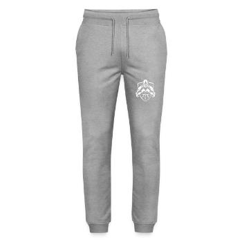 Chevalier boxeur combattant - Pantalon de jogging bio MOVER Stanley/Stella unisexe - gris chiné - Devant - Marisol (170cm) & Nik (191cm)