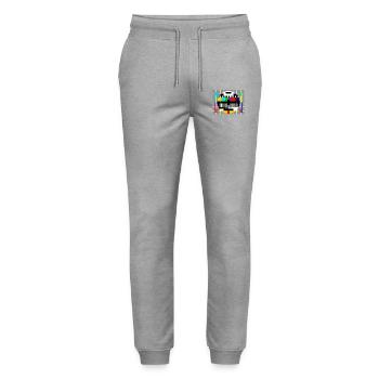 SANDER XANDER 13 - Stanley/Stella Unisex Bio Jogginghose Mover  - Grau meliert - Vorne - Marisol (170cm) & Nik (191cm)