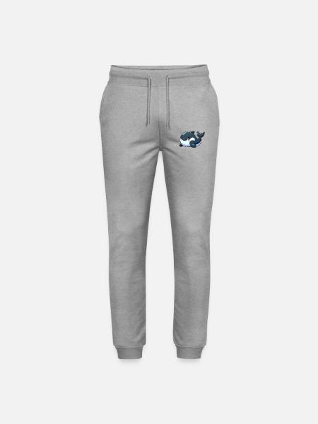 killer whale - Stanley/Stella Mover Unisex Organic Jogging Trousers - heather grey