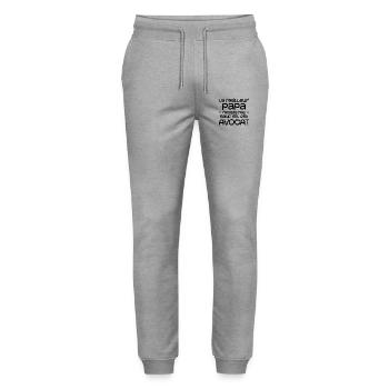The best dad doesn't exist unless he's a lawyer - Stanley/Stella Mover Unisex Organic Jogging Trousers - heather grey - Front - Marisol (170cm) & Nik (191cm)