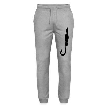 Fishhook - Stanley/Stella Mover Unisex Organic Jogging Trousers - heather grey - Front - Marisol (170cm) & Nik (191cm)