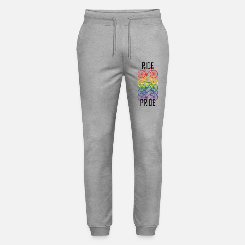 PRIDE Bicycle Design - Stanley/Stella Mover Unisex Organic Jogging Trousers - heather grey