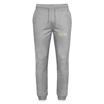 Enterrement de vie de garçon, enterrement de vie de garçon, - Pantalon de jogging bio MOVER Stanley/Stella unisexe - gris chiné - Devant - Marisol (170cm) & Nik (191cm)