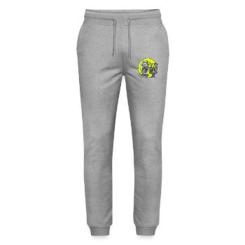 Beruf Florist/in Retro - Stanley/Stella Unisex Bio Jogginghose Mover  - Grau meliert - Vorne - Marisol (170cm) & Nik (191cm)