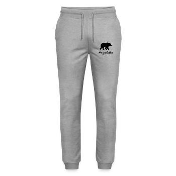 Härjedalen Bear Northern Sweden Sweden Jämtland - Stanley/Stella Mover Unisex Organic Jogging Trousers - heather grey - Front - Marisol (170cm) & Nik (191cm)
