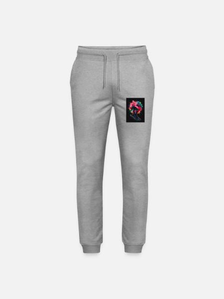 Farben Explosion - Stanley/Stella Unisex Bio Jogginghose Mover - Grau meliert