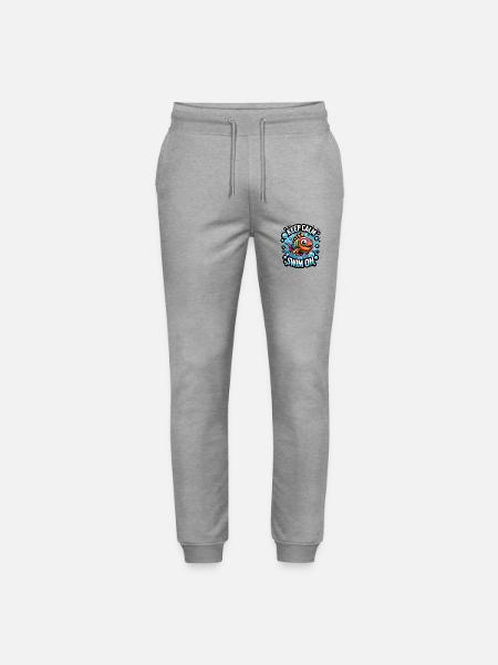 Keep Calm and Swim On - Stanley/Stella Unisex Bio Jogginghose Mover - Grau meliert