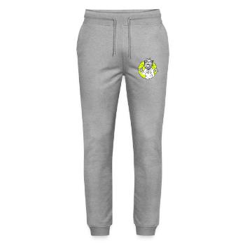 Retro Arzt-Katze - Beruf Arzt - Stanley/Stella Unisex Bio Jogginghose Mover  - Grau meliert - Vorne - Marisol (170cm) & Nik (191cm)