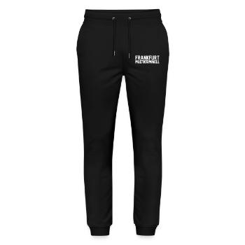 Frankfurt Multikriminell white - Stanley/Stella Unisex Bio Jogginghose Mover  - Schwarz - Vorne - Marisol (170cm) & Nik (191cm)