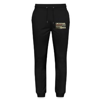 August 1983 - Born August 1983 Built August 1983 - Stanley/Stella Mover Unisex Organic Jogging Trousers - black - Front - Marisol (170cm) & Nik (191cm)