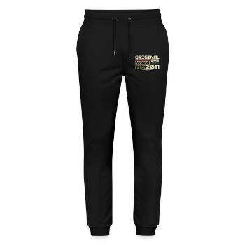 August 2011 - Born in August 2011 Built in August 2011 - Stanley/Stella Mover Unisex Organic Jogging Trousers - black - Front - Marisol (170cm) & Nik (191cm)